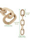 OneDcor Premium Hand Carved Wooden Chain | Pine 5 Link Chain Decor - 2