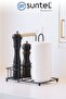 Metal Wooden Handle 3-Piece Kitchen Organizer Set – Cup Holder, Spoon Rest, Oil Bottle Salt Napkin Holder Stand - 2