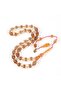 Fire Amber Beyzi Cut 8X11.5Mm Prayer Beads -Transparent White- Ibrahim Yeşilnacar Master Craftsmanship