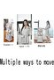 Plastic Clothes Storage Basket, 2-Tier/3-Tier Mobile Laundry Basket with Wheels - 6