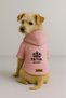 Printed Dog and Cat Outfit & Dress with Fleece Inside - Pink Color K Hooded Hoodie B3Afb