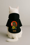 Printed Dog and Cat Outfit & Dress with Fleece Inside - Black Color K Hooded Hoodie B6Fe4 - 3
