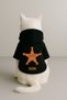 Printed Dog and Cat Clothing & Dress with Fleece Inside - Black Color K Hooded Hoodie B2Ae2 - 3