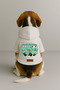 Printed Dog and Cat Clothing & Dress with Fleece Inside - White Color K Hooded Hoodie B7399