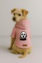Printed Dog and Cat Clothing & Dress with Fleece Inside - Pink Color K Hooded Hoodie B9A84