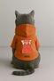 Printed Dog and Cat Outfit & Dress with Fleece Inside - Orange Color K Hooded Hoodie Bb058 - 3