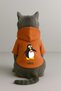Printed Dog and Cat Clothing & Dress with Fleece Inside - Orange Color K Hooded Hoodie B8B3E - 3