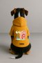 Printed Dog and Cat Clothing & Dress with Fleece Inside - Yellow Color K Hooded Hoodie B6C1B