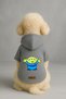 Printed Dog and Cat Clothing & Dress with Fleece Inside - Grey Color K Hooded Hoodie B51Ff - 2