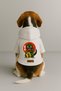 Printed Dog and Cat Clothing & Dress with Fleece Inside - White Color K Hooded Hoodie B6Fe4