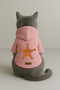 Printed Dog and Cat Clothing & Dress with Fleece Inside - Pink Color K Hooded Hoodie B2Ae2 - 3