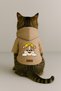 Printed Inside Fleece Dog and Cat Clothing & Dress - Beige Color K Hooded Hoodie Bb075 - 3