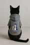 Printed Inside Fleece Dog and Cat Clothing & Dress - Gray Color K Hooded Hoodie B9642 - 3