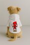 Printed Dog and Cat Clothing & Dress with Fleece Inside - White Color K Hooded Hoodie B3Eb0 - 2