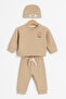 طقم مكون من قطعتين من Baby Boy & Child Smile Beanie مع هدية - 2