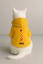 Printed Dog and Cat Outfit & Dress with Fleece Inside - Yellow Color K Hooded Hoodie B0Cc8 - 3