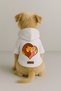 Printed Dog and Cat Clothing & Dress with Fleece Inside - White Color K Hooded Hoodie B752E - 2