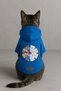 Printed Inside Fleece Dog and Cat Clothing & Dress - Blue Color K Hooded Hoodie Bab02 - 3
