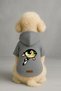 Printed Inside Fleece Dog and Cat Clothing & Dress - Grey Color K Hooded Hoodie Bddf7 - 2