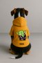 Printed Dog and Cat Clothing & Dress with Fleece Inside - Yellow Color K Hooded Hoodie B729A