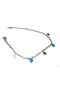 Stainless Steel Blue Heart and Star Charm Bracelet – Women's Silver Color Fashion Bracelet