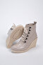 Women's Wedge Sole Zippered Casual Boots Matei - 6