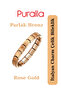 Italian Charm Steel Bracelet - Shiny Bronze (Shiny Rose Gold) Without Engraving - 2
