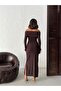 Madonna Collar Waist Accessory Detailed Long Dress - 4
