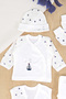 Baby Boy Blue Newborn 100% Cotton Soft Blue 10-Piece Hospital Release Gift Stl7137 - 5