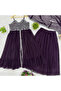 Wine Faux Georgette Lehanga Set - HRT5928 | Wine - 5