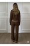 New Season V-Neck Black Stripe Bottom-Top Knitwear Set 0056 - 5
