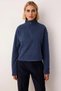 Women's Mock Neck Low Arm Zippered Regular Fit Knitted Sweatshirt Functional Durable Stylish - 5