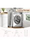 Foldable Clothes Drying Rack, Height-Adjustable, 28 Rods, White - 4