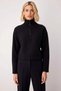 Women's Mock Neck Low Arm Zippered Regular Fit Knitted Sweatshirt Functional Durable Stylish - 5