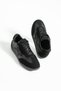 Women's Sneaker Lace-Up Half Star Detailed Sports Shoes Nuvon - Black