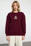 Women's Crew Neck Low Sleeve Embroidered Regular Fit Sweatshirt Functional Durable Comfortable - 5