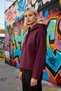Women's Hooded Low Sleeve Oversized Knitted Sweatshirt Functional Durable Quality Comfortable - 3