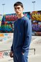 Men's Plain Crew Neck Low Armhole Long Sleeve Sweatshirt Functional Durable Quality Stylish - 3