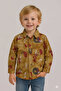 Adventure Sail Print Cotton Shirt for Boys