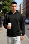 Men's Hooded Zippered Low Arm Long Sleeve Mold Sweatshirt Functional Durable Sports