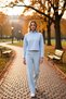 Women's Mock Neck Low Arm Zippered Regular Fit Knitted Sweatshirt Functional Durable Stylish - 4