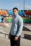 Men's Mock Neck Zippered Standard Sleeve Fleece Sweatshirt Functional Durable Quality Sports - 3