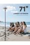 71" Phone Tripod & Selfie Stick, Portable Extendable Tripod with Wireless Remote - 3