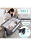 Baby Bedside Crib Folding Newborn Bedside Sleeper Baby Bassinet with Storage Basket - 2