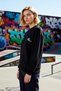 Women's Crew Neck Low Sleeve Embroidered Regular Fit Knitted Sweatshirt Functional Durable Stylish - 3