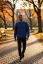 Men's Crew Neck Raglan Sleeve Oversized Pattern Sweatshirt Functional Durable Quality Stylish - 4