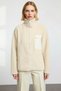 Women's Mock Neck Low Arm Full Zippered Plush Sweatshirt Functional Durable Quality Stylish - 5