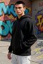 Men's Hooded Zippered Low Arm Long Sleeve Mold Sweatshirt Functional Durable Sports - 3