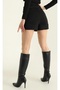 Steel Knitted Double Slit Shorts Skirt - 4