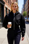 Women's Hooded Low Sleeve Zippered Knitted Sweatshirt Functional Durable Quality Aesthetic